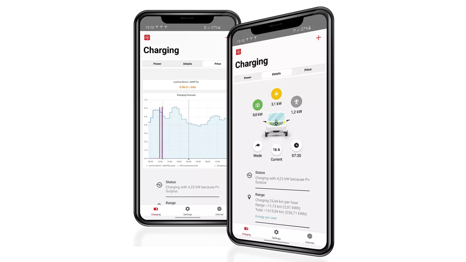 Fronius Wattpilot Go 22 J - App Solar.wattpilot
